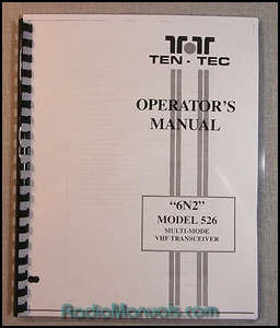 TenTec 6N2 Model 526 Instruction Manual